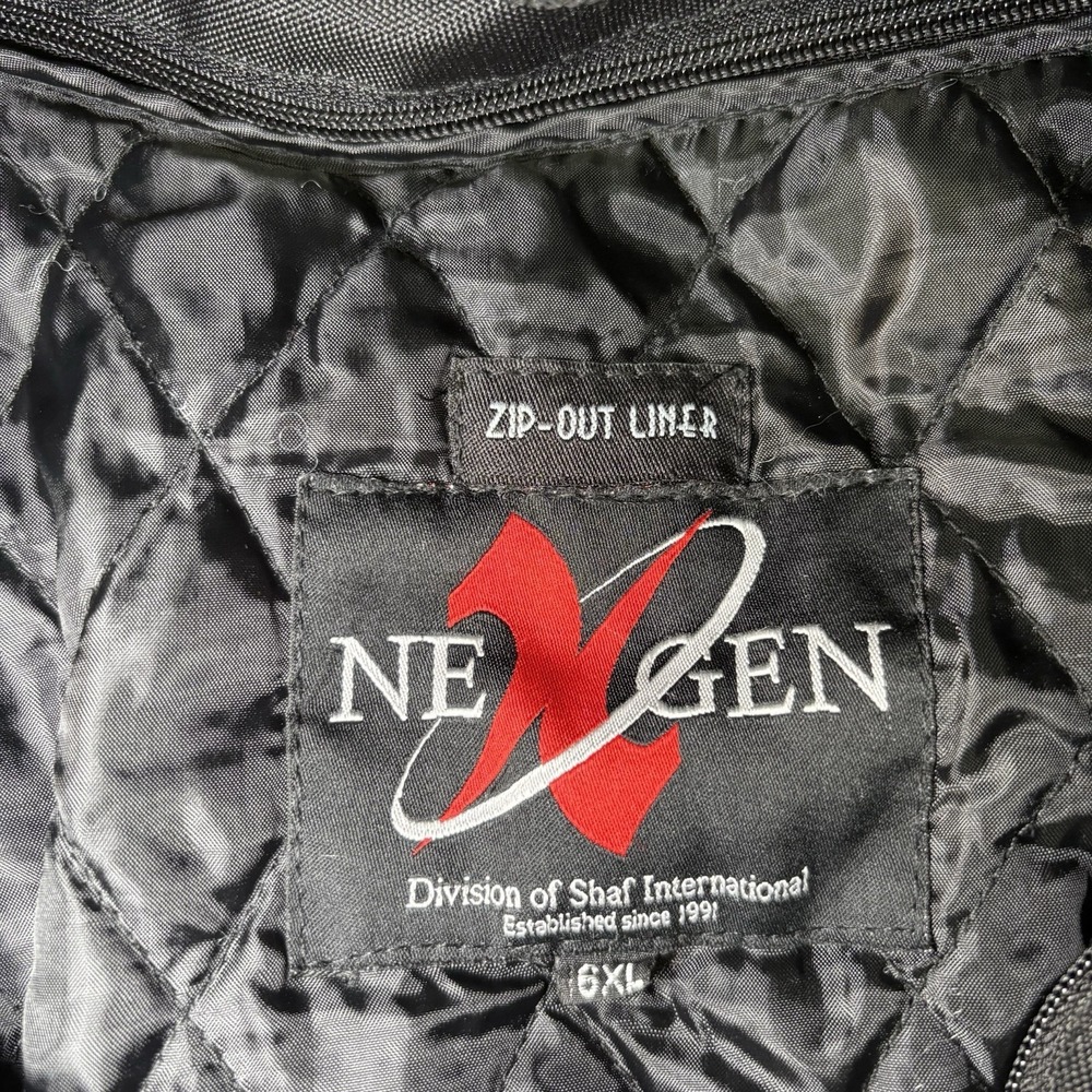 NexGen‎ Men's Nylon Motorcycle Jacket w/ Reflective Piping Size 6XL - Picture 2 of 10